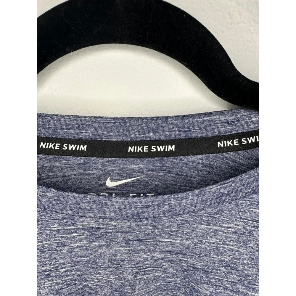 Nike Swim Dri-FIT Men's Blue Heather T-Shirt‎ Activewear Training